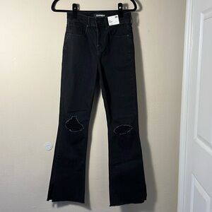 Express Black Boot High Rise Black Jeans Size 00R